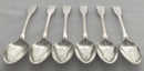 Georgian, George III, Set of Six Silver Tablespoons. London 1812, Eley, Fearn & Chawner. 13.5 troy ounces.