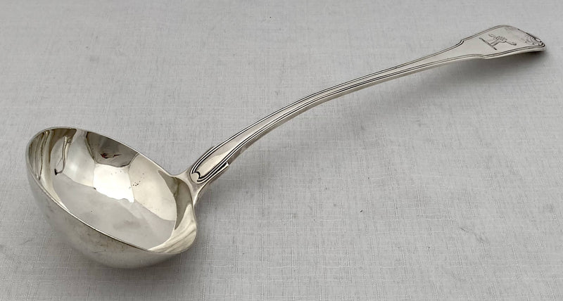 Georgian, George III, Silver Soup Ladle. London 1810 Mary & Elizabeth Sumner. 8.6 troy ounces.