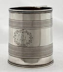 Georgian, George III, Silver Mug. London 1811 Rebecca Emes & Edward Barnard I. 5.9 troy ounces.