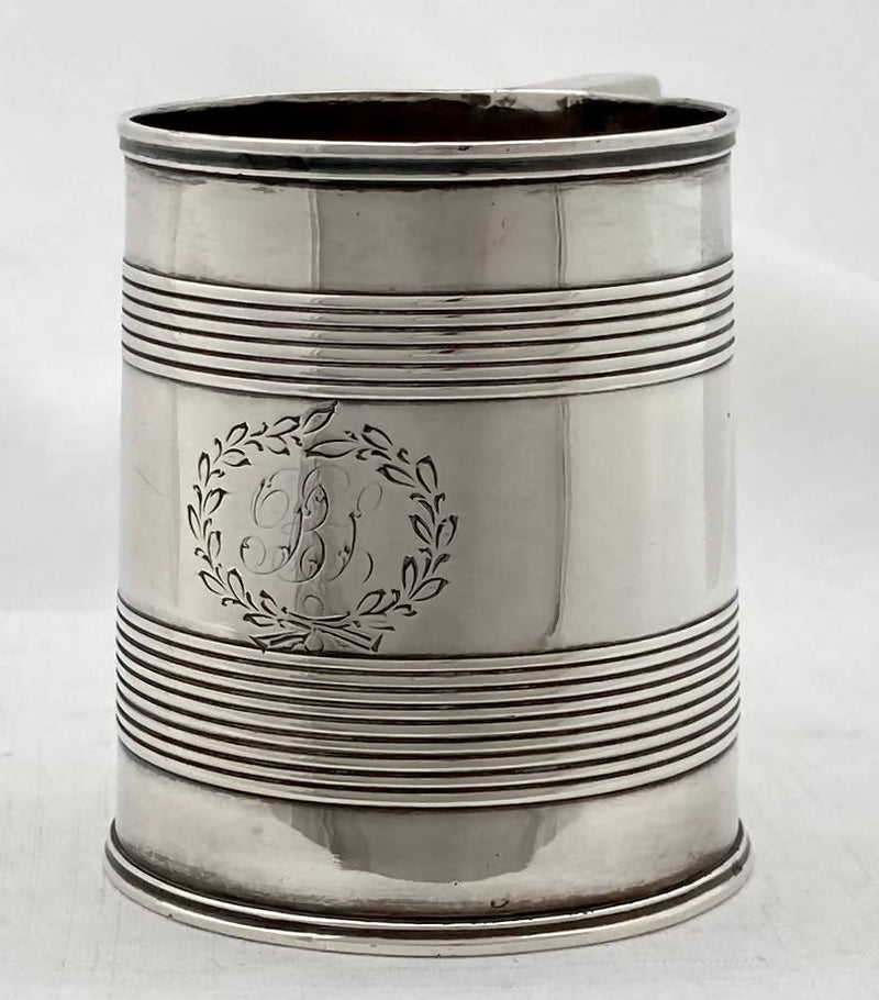 Georgian, George III, Silver Mug. London 1811 Rebecca Emes & Edward Barnard I. 5.9 troy ounces.
