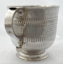 William III Silver Porringer, Inscription for Lt. Col. Marriott MVO DSO. London 1701 William Denney. 19.6 troy ounces.