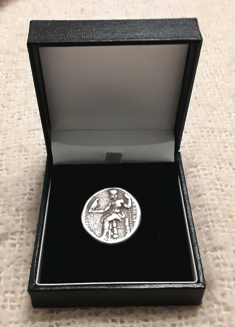 A Large Alexander the Great Solid Silver Tetradrachm Coin.