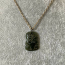 Vintage NZ nephrite tiki pendant