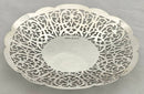 Elizabeth II Pierced Silver Dish. Birmingham 1960 Lancelott & Hall Ltd. 3.3 troy ounces.