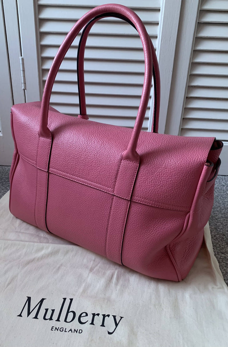 Mulberry Bayswater Heritage Pink Leather Bag