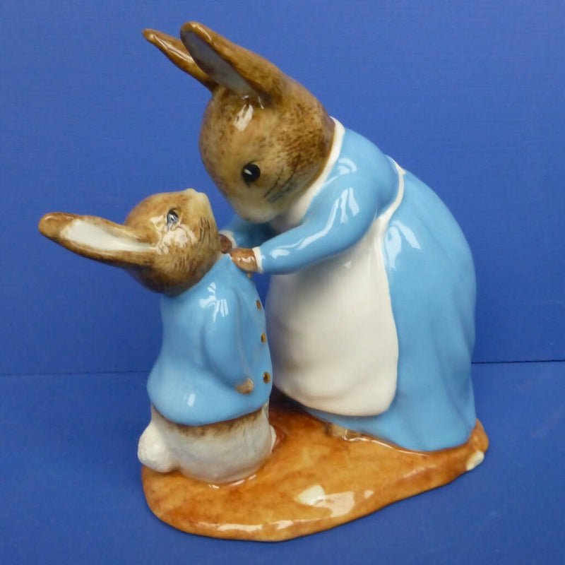 Beswick Large Limited Edition Beatrix Potter Figurine - Mrs Rabbit and Peter BP9C (Boxed)