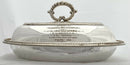 St Helena Interest. A Victorian Silver Plated Entree Dish & Cover for R.M.S. Papanui.