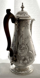 Georgian, George III, Silver Coffee Pot. London 1802 William Hall. 23.4 troy ounces.