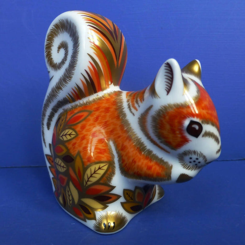 Royal Crown Derby Paperweight - Autumn Squirrel