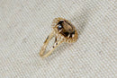 9ct Gold Vintage Smoky Citrine Ring