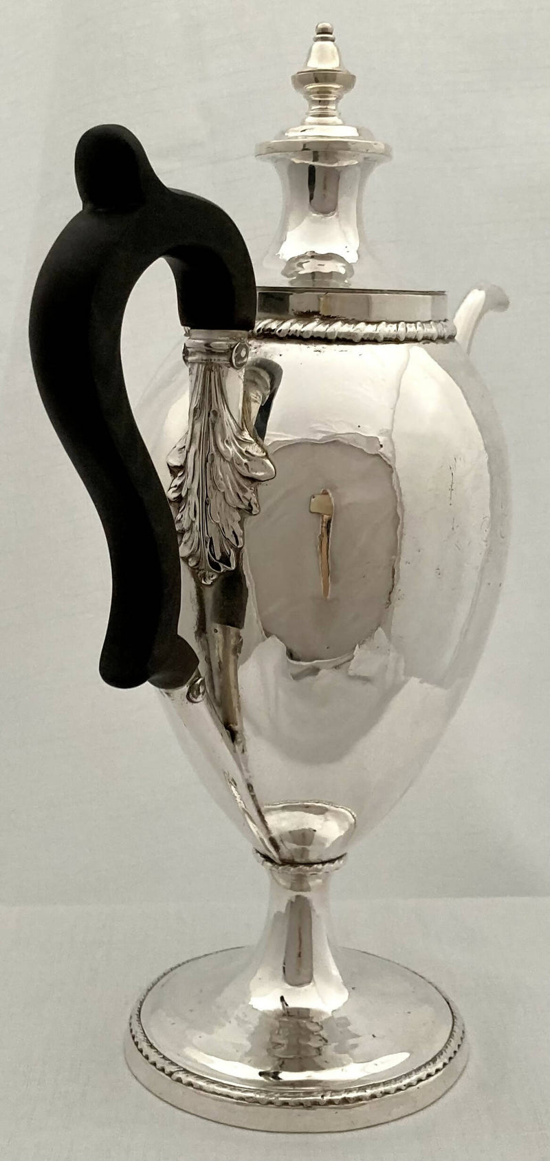 Georgian, George III, Old Sheffield Plate Pedestal Coffee Pot, circa 1800.