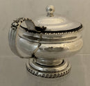 Georgian, George III, Silver Pedestal Mustard Pot & Liner. London 1816. 3.8 troy ounces.