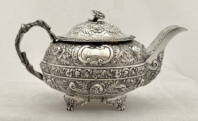 Georgian, George III, Silver Tea Service. York 1819 James Barber & William Whitwell. 51 troy ounces.