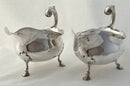 Georgian, George II, Pair of Silver Sauce Boats. London 1752 John Payne. 16.8 troy ounces.