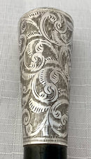 Victorian Silver Mounted Baton. Chester 1892 William Williams.