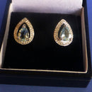 Silver Blue Topaz Earrings