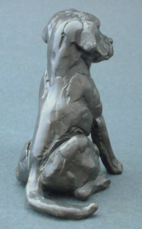 Edward Waites Sculpture, Sitting Labrador
