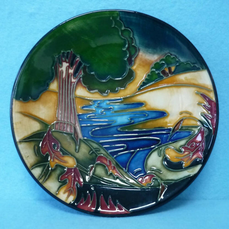 A Moorcroft Pin Dish in the Evening Sky Design by Emma Bossons
