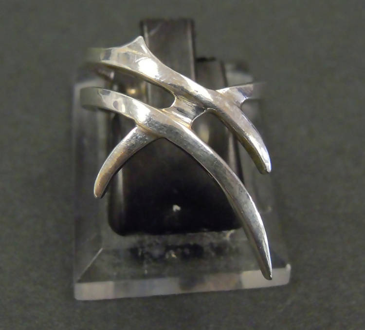Jake: "Thorns" silver ring (071)