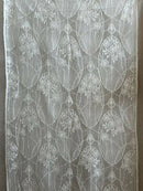 Florence 29” white cotton lace available off the roll per metre