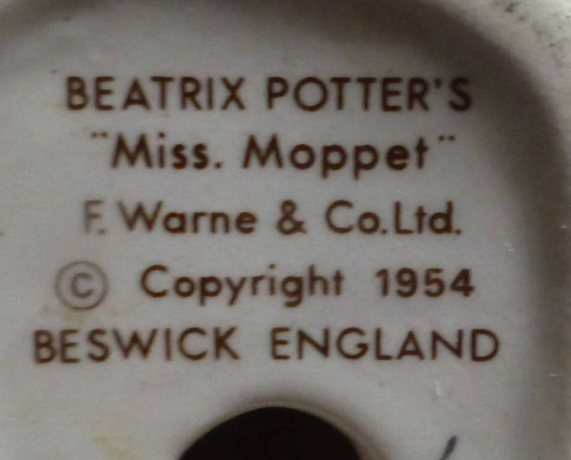 Beswick Beatrix Potter Figurine - Miss Moppet BP3B