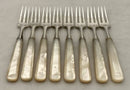 George VI Silver Hors d'Oeuvres Service for Eight. Sheffield 1939 Reid & Sons Ltd.