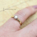 1980's 9ct Diamond Solitaire Ring