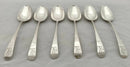 Georgian, George III, Six Silver Tablespoons. London 1783 John Lambe. 12.8 troy ounces.