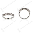 Platinum & Diamond 0.60ct Half Eternity Ring