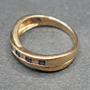 9ct sapphire and diamond ring