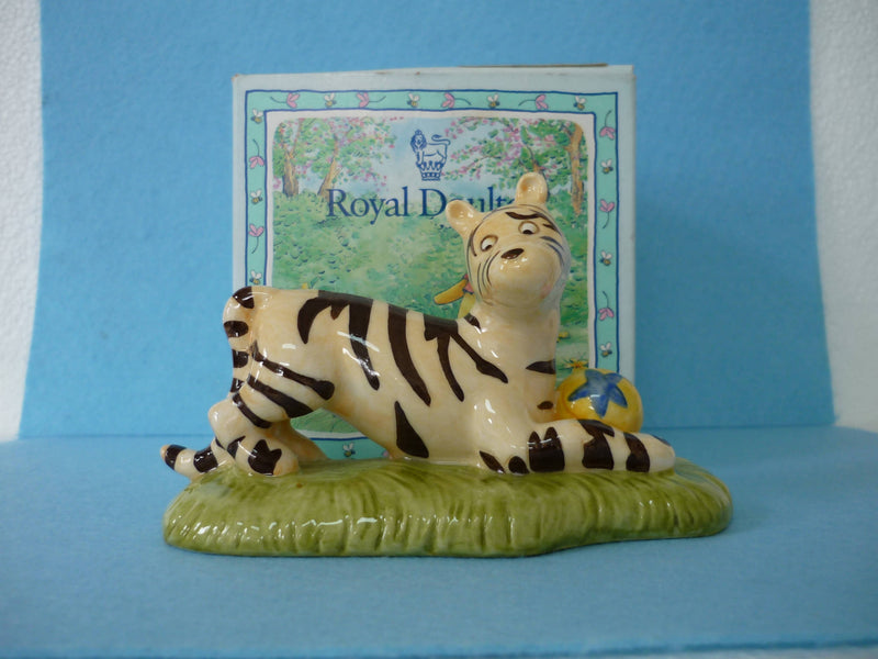 A Boxed Royal Doulton Winnie The Pooh Figurine Tigger Plays Ball WP30