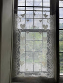 Heart Design Lace Panel remnant to finish in cream Cottagecore 26"/46"