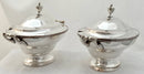 Georgian, George III, Pair of Old Sheffield Plate Sauce Tureens. Circa 1810.