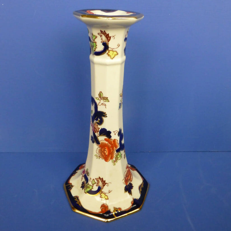 Masons Ironstone - Blue Mandalay Large Candlestick