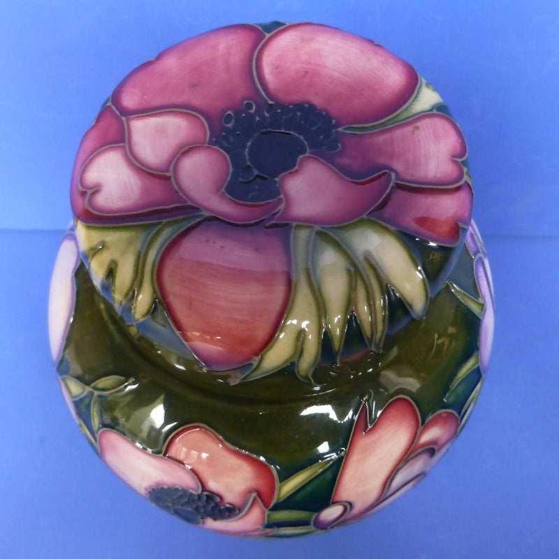 Moorcroft Tribute To Anemone Ginger Jar By Emma Bossons