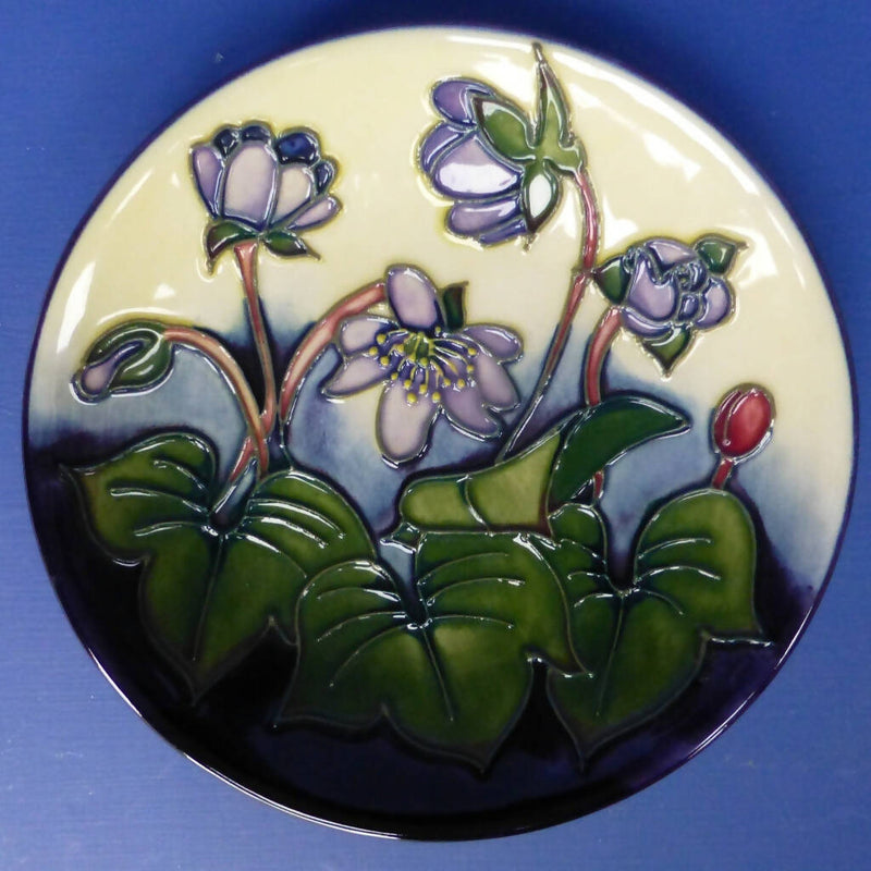 Moorcroft Coaster - Hepatica By Emma Bossons