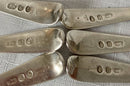 Georgian, George III, Set of Six Silver Teaspoons. London 1803 William Eley & William Fearn. 2.7 troy ounces.