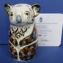 Royal Crown Derby Limited Edition Endangered Species Paperweight - Queensland Koala (Boxed)