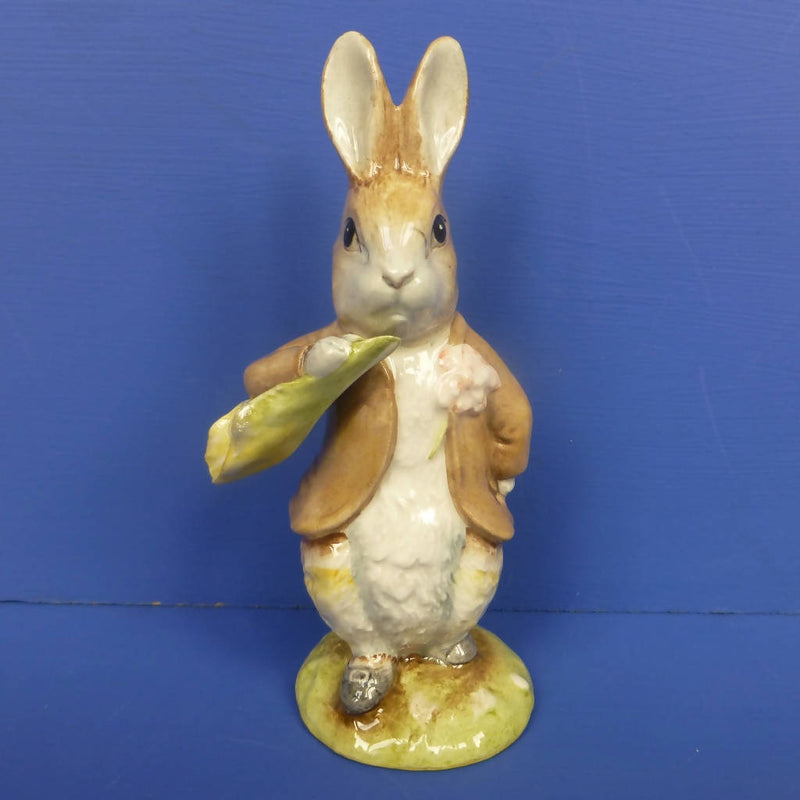Royal Albert Beatrix Potter Figurine - Benjamin Bunny Ate A Lettuce Leaf - Boxed