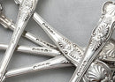 Georgian, George III, Set of Eighteen Silver King's Pattern Tablespoons, Crested for Maltby. London 1810 Paul Storr. 63 troy ounces.
