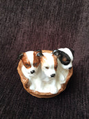 Royal Doulton Puppies in a basket figurine Doulton Terrier puppies in a basket Doulton HN2588