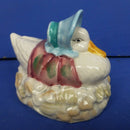 Royal Albert Beartrix Potter Figurine - Jemima PuddleDuck Made a Feather Nest