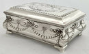 Edwardian Silver Box of Bombe Form. Birmingham 1908 Henry Matthews.