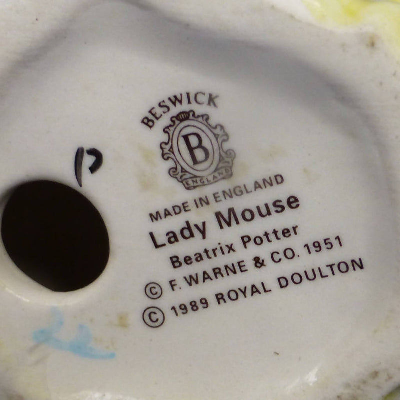 Beswick Beatrix Potter Figurine - Lady Mouse BP10A