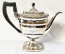 Georgian, George III, Old Sheffield Plate, vase shaped pedestal teapot, circa 1810.