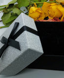 New sterling silver engraved floral locket pendant necklace -16"