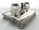 Georgian, George IV, Silver Inkstand. London 1824 Joseph Angell I. 13.3 troy ounces.