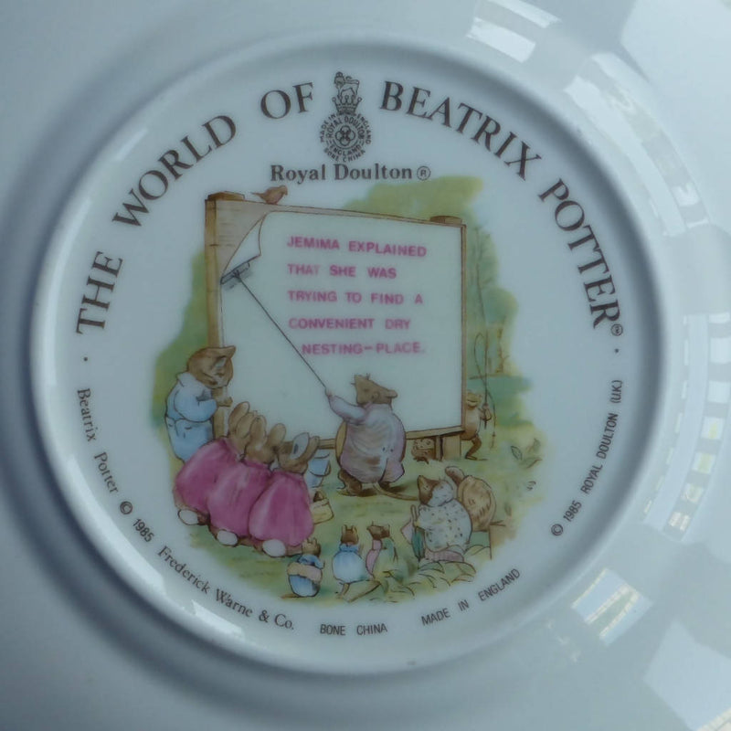 Royal Doulton Beatrix Potter Jemima Puddleduck Plate