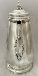 Georgian, George II, Silver Armorial Coffee Pot for Seamark. London 1742 Richard Bayley. 23.8 troy ounces.