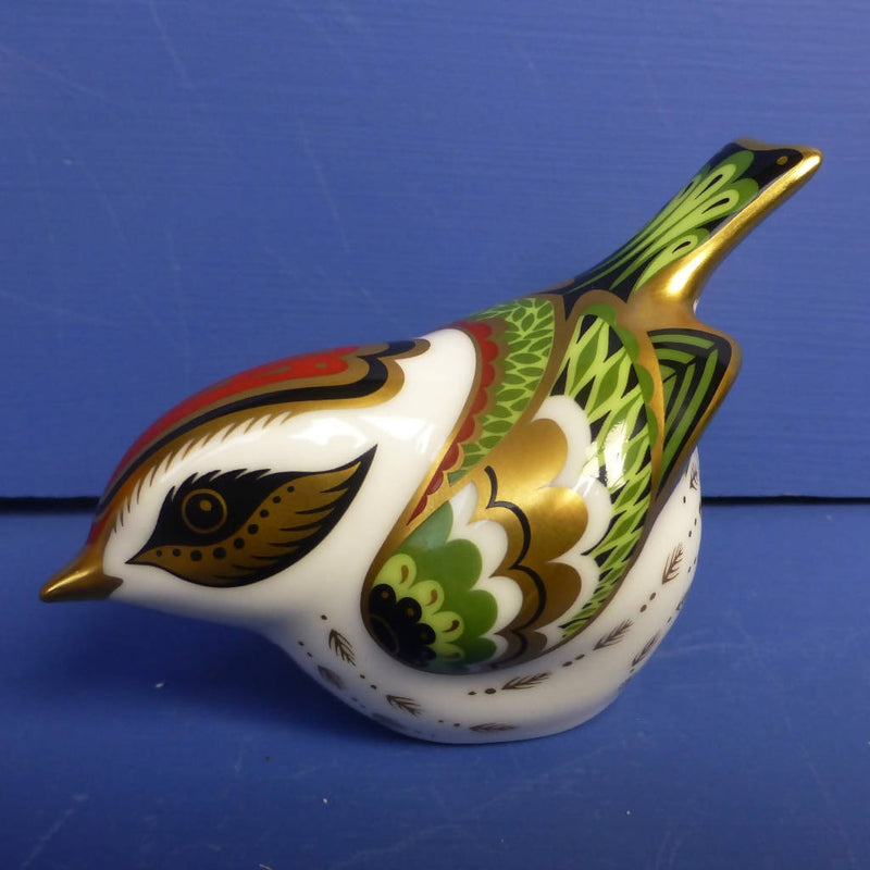 Royal Crown Derby Paperweight Firecrest (Boxed)